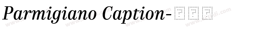 Parmigiano Caption字体转换 Parmigiano Caption字体转换